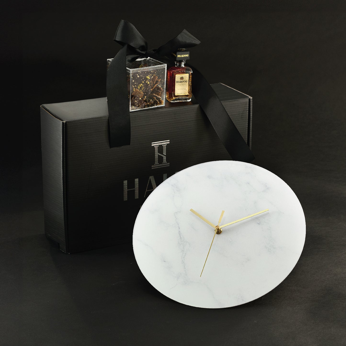 Marble Clock Mishloach Manos- White
