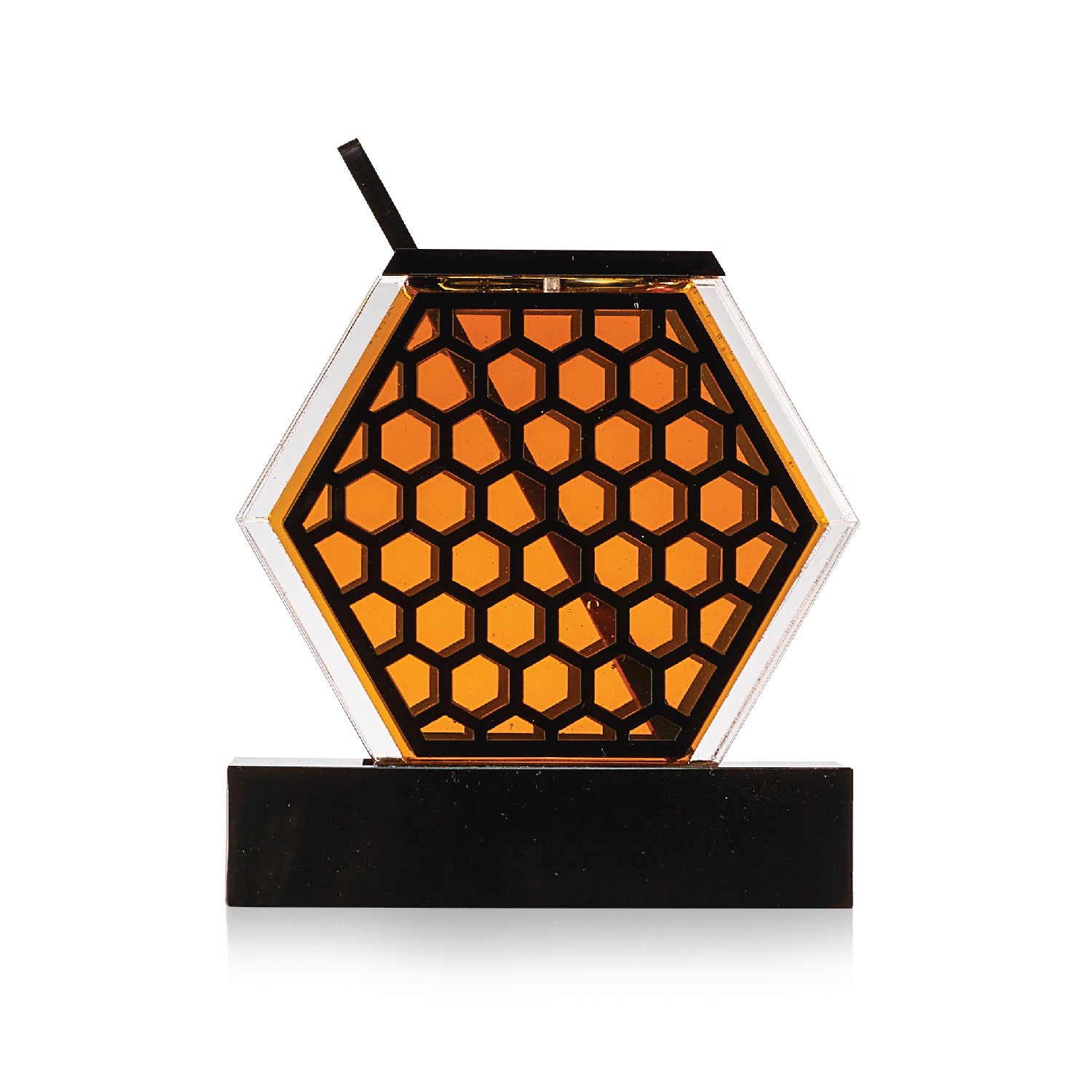 Honeycomb Honey Dish- Black Lucite – Haus Decor