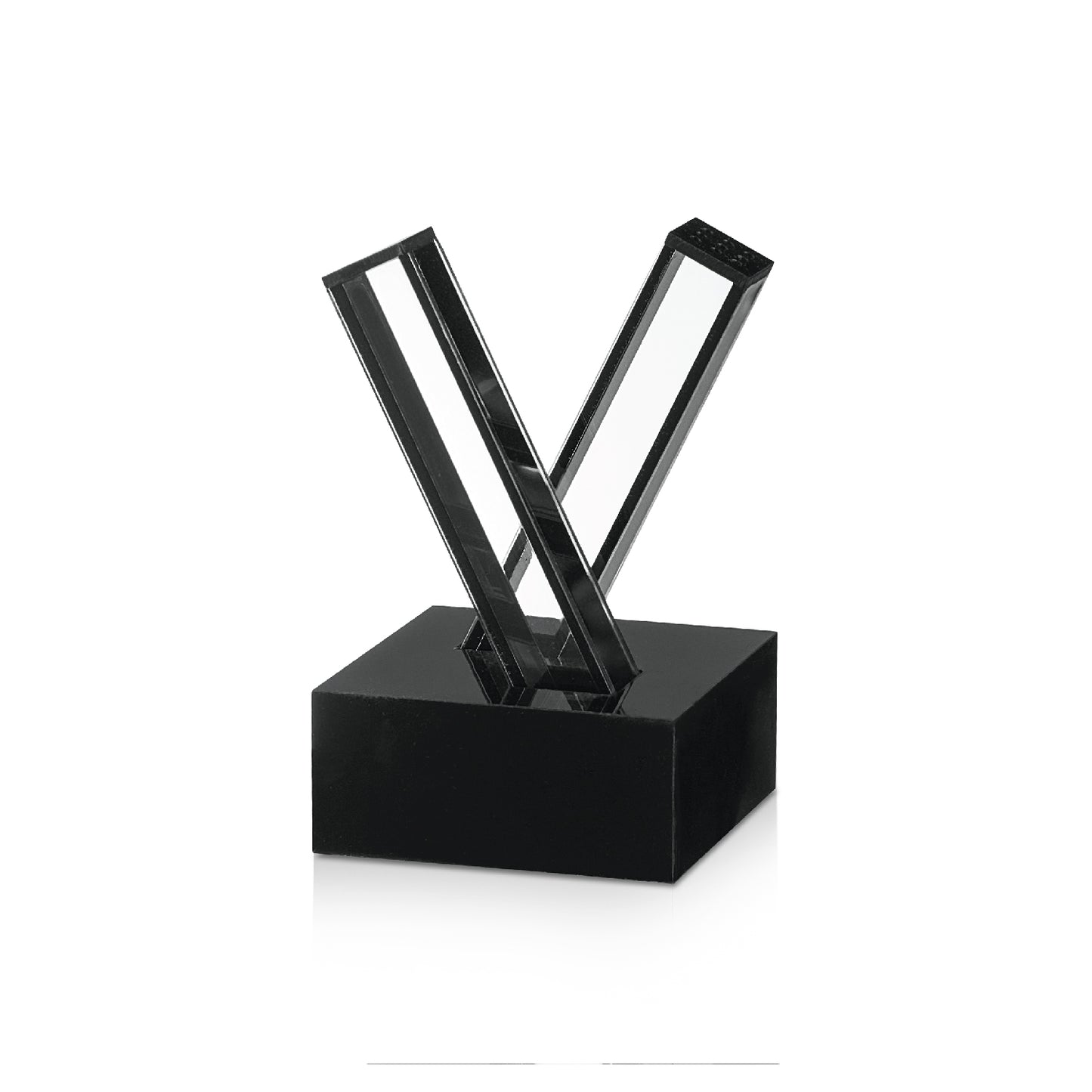X Salt and Pepper Set- Black Lucite