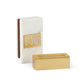 Shabbos Matchbox Holder with Gold Base