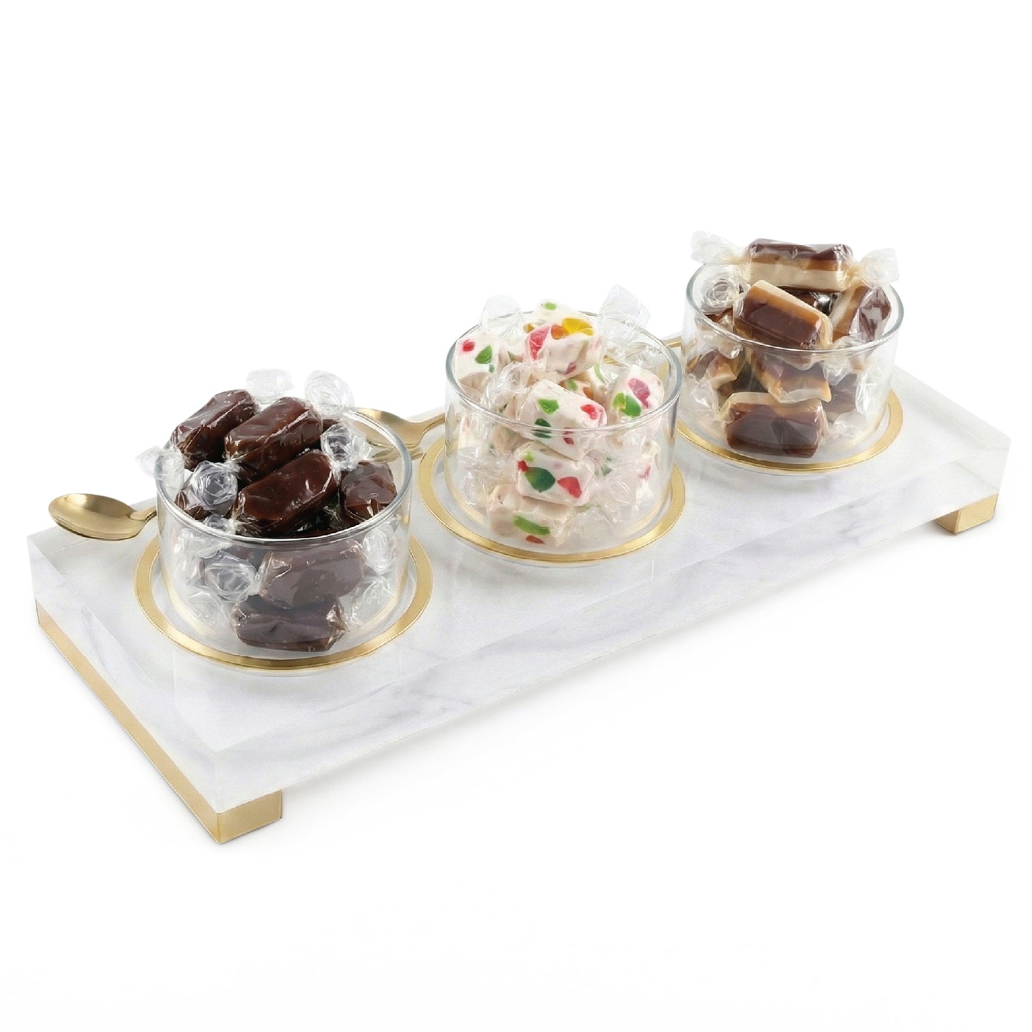 Glass Dip Bowl Dish Arrangement