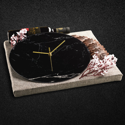 Black Marble Clock Chocolate Arrangement