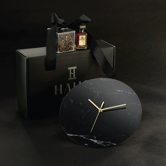 Marble Clock Mishloach Manos- Black