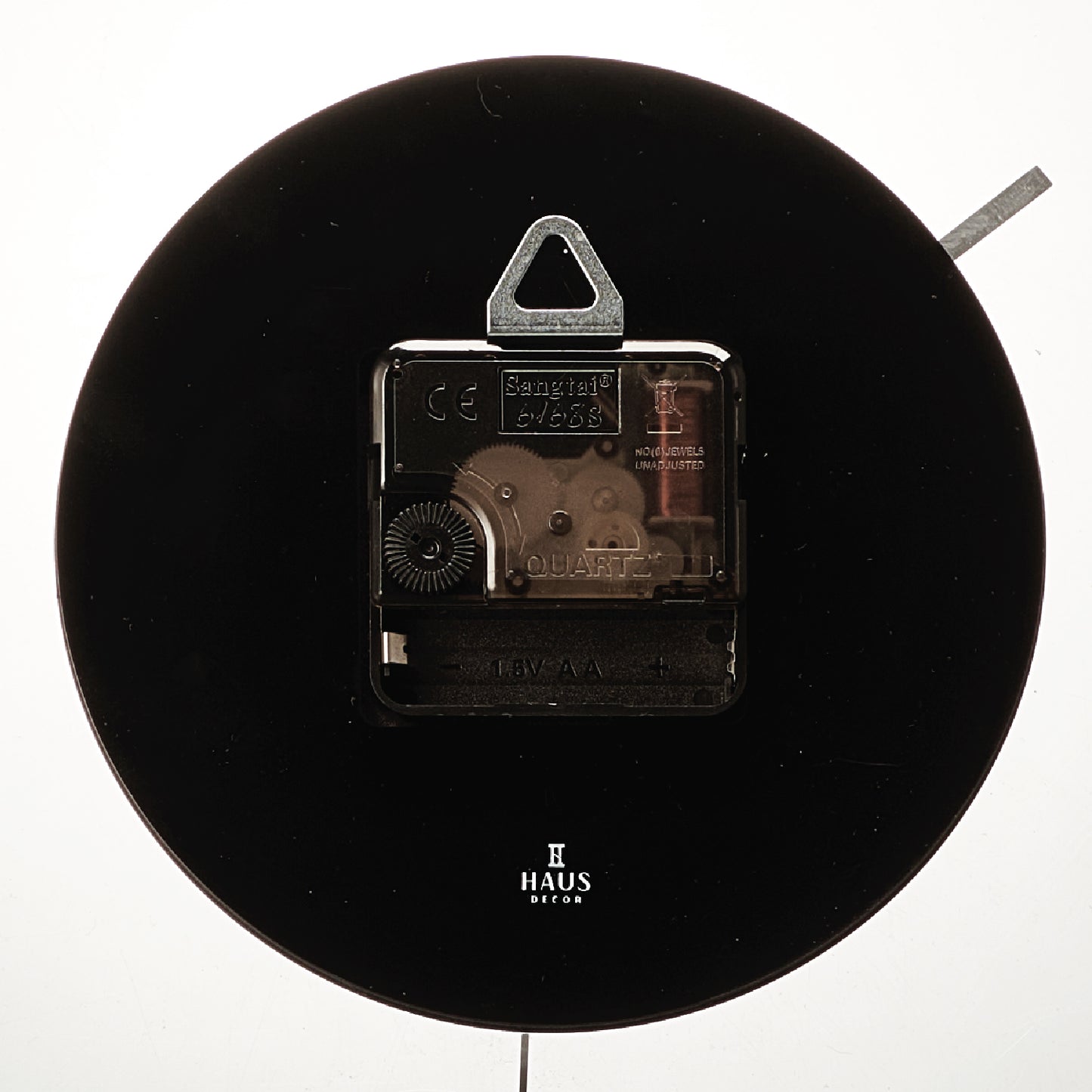 Luxe Clock- Black Lucite