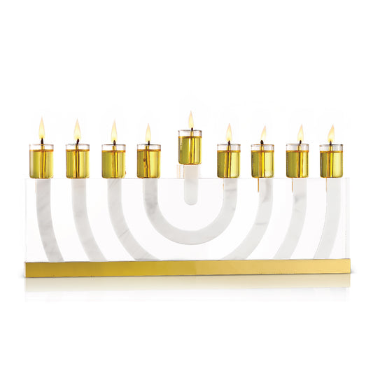 Modern Arc Menorah