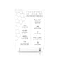 Honeycomb Laser Cut Tabletop Simanim- White Marble Lucite