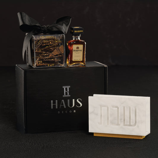 Shabbos Laser Cut Napkin Holder Mishloach Manos- White