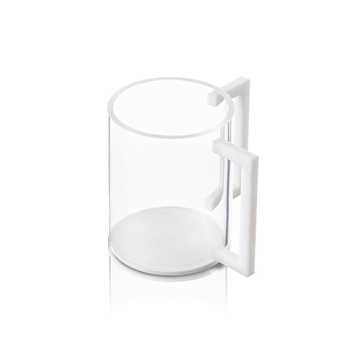 White Marble Lucite Washing Cup and Bowl Set