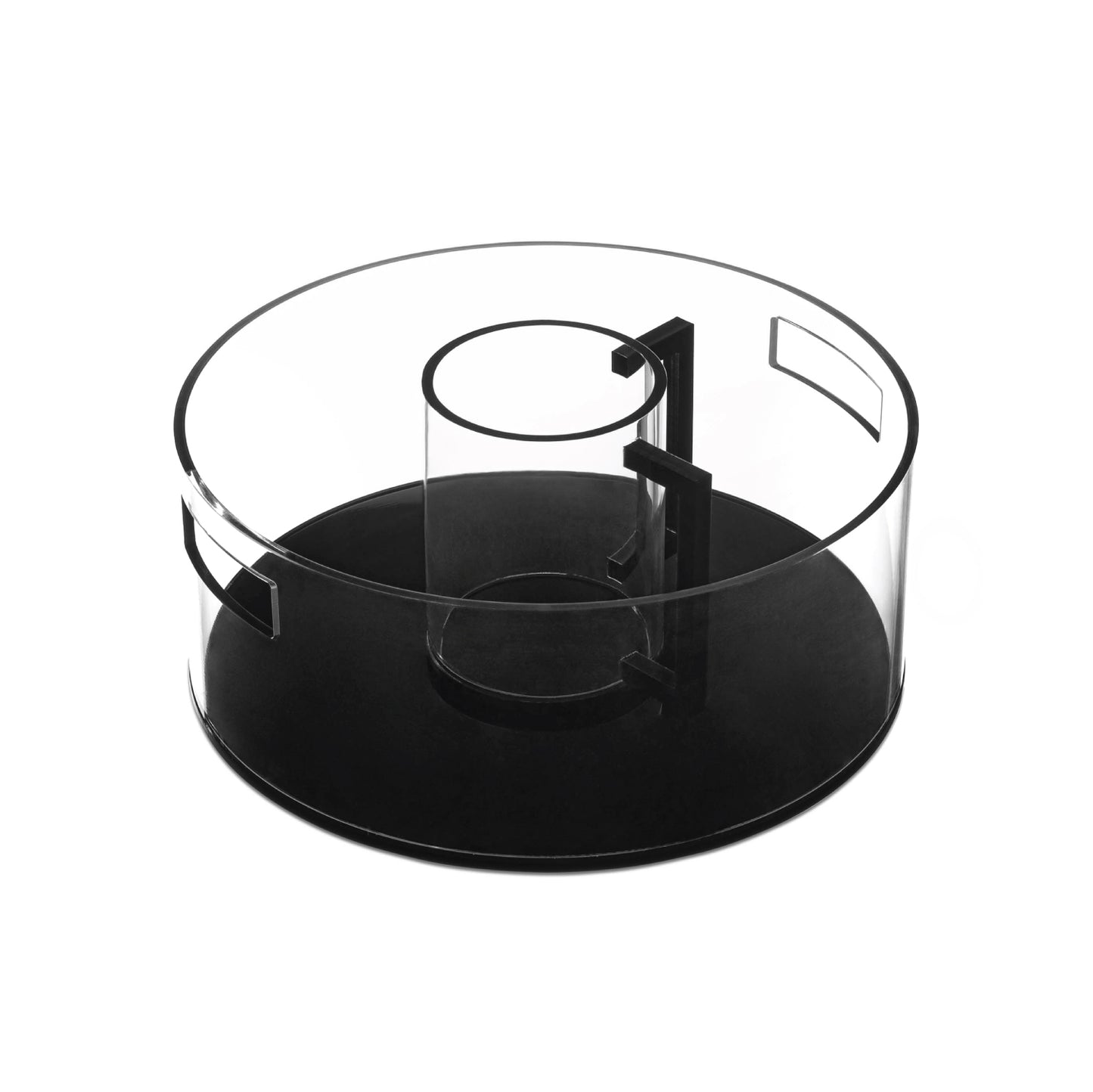 Black Lucite Washing Cup and Bowl Set